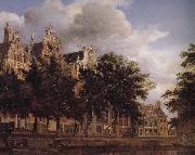 Jan van der Heyden Canal house oil painting on canvas